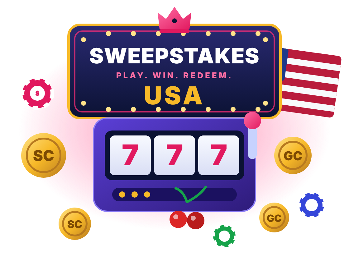 Sweepstakes casinos USA: slot machine, Sweeps Coins and Gold Coins